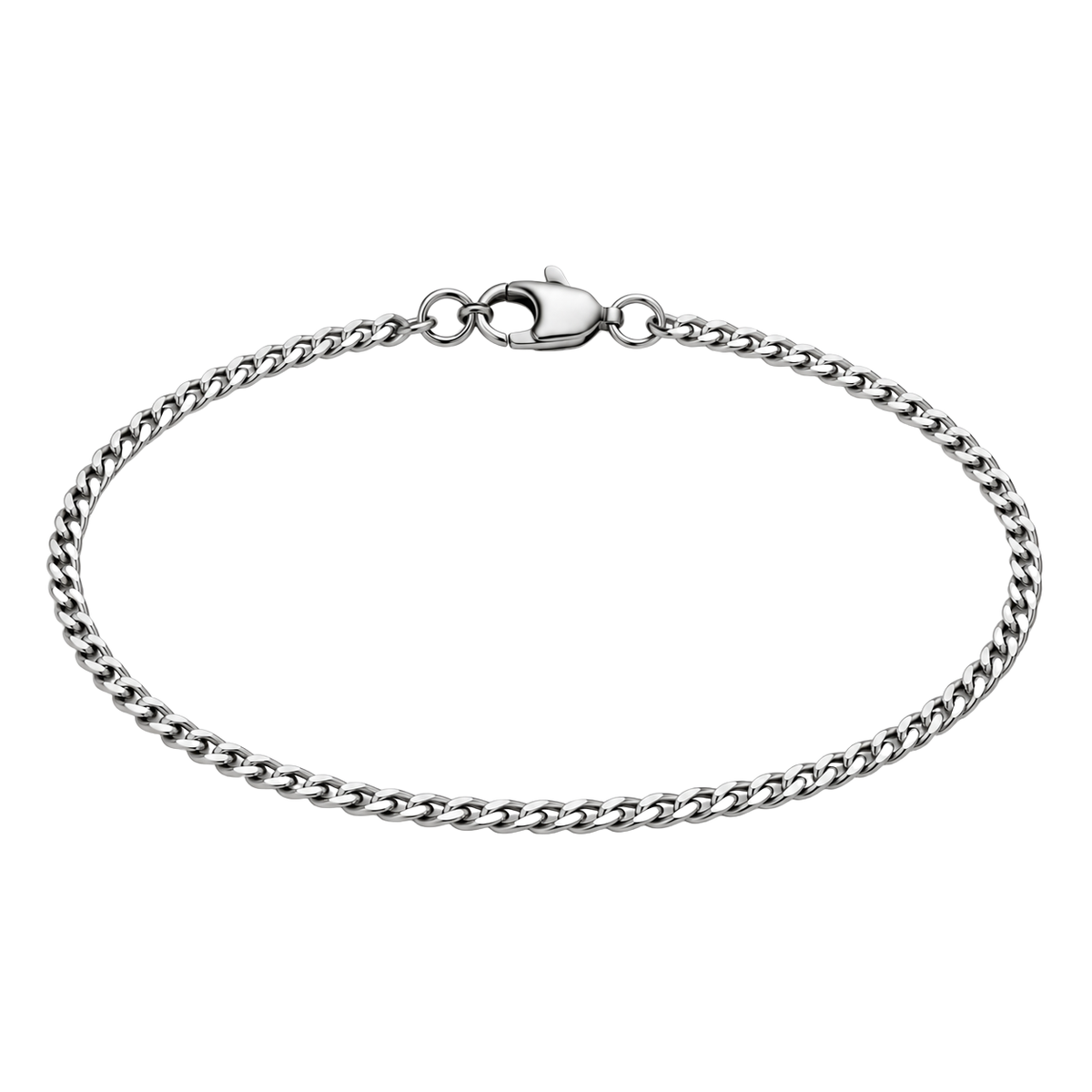 Ultra-Slim Stainless Steel Curb Chain Bracelet | Bravenholt Lahne