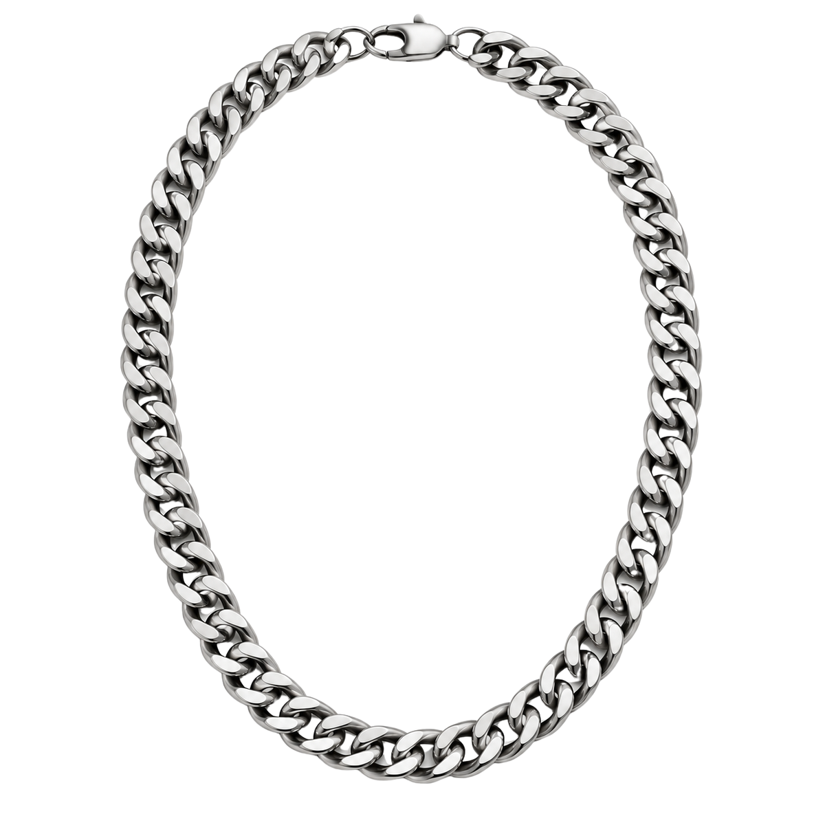Polished Stainless Steel Curb Chain Necklace | Bravenholt Lahne